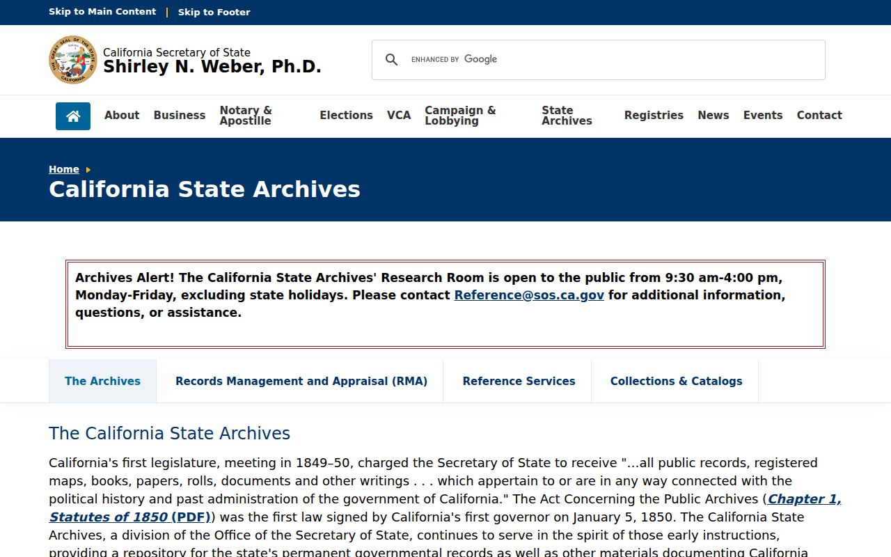 Danville city directory research at the California State Archives
