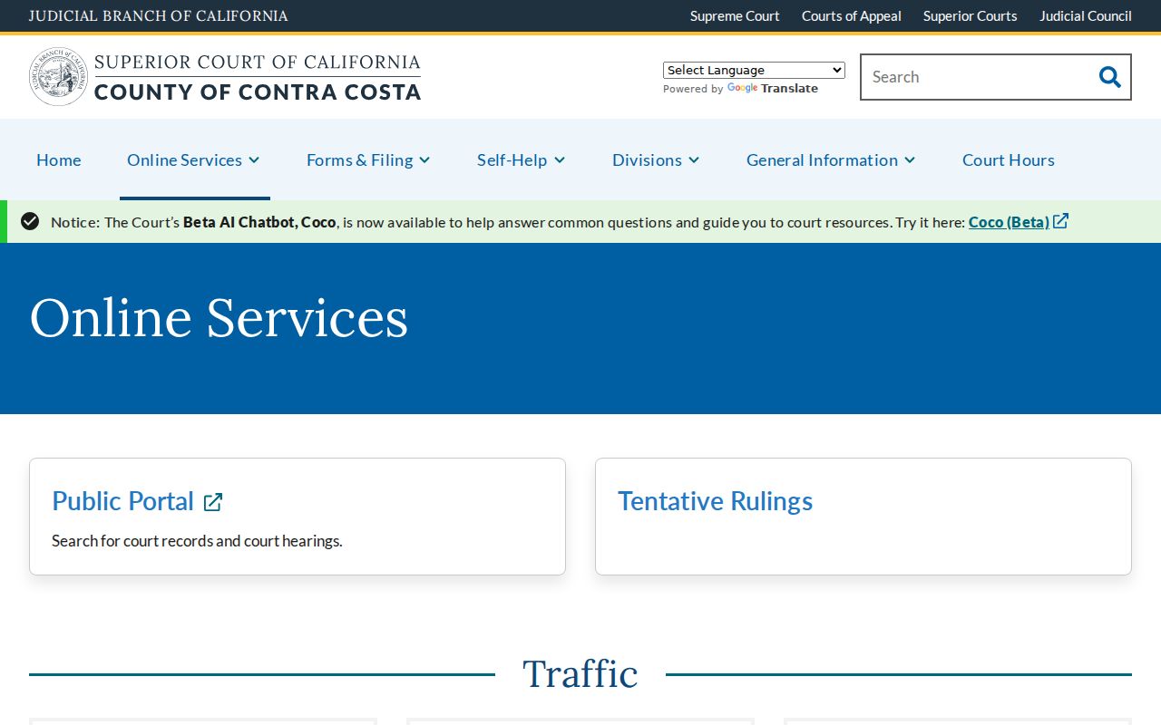 Danville residents directory Contra Costa Superior Court online services