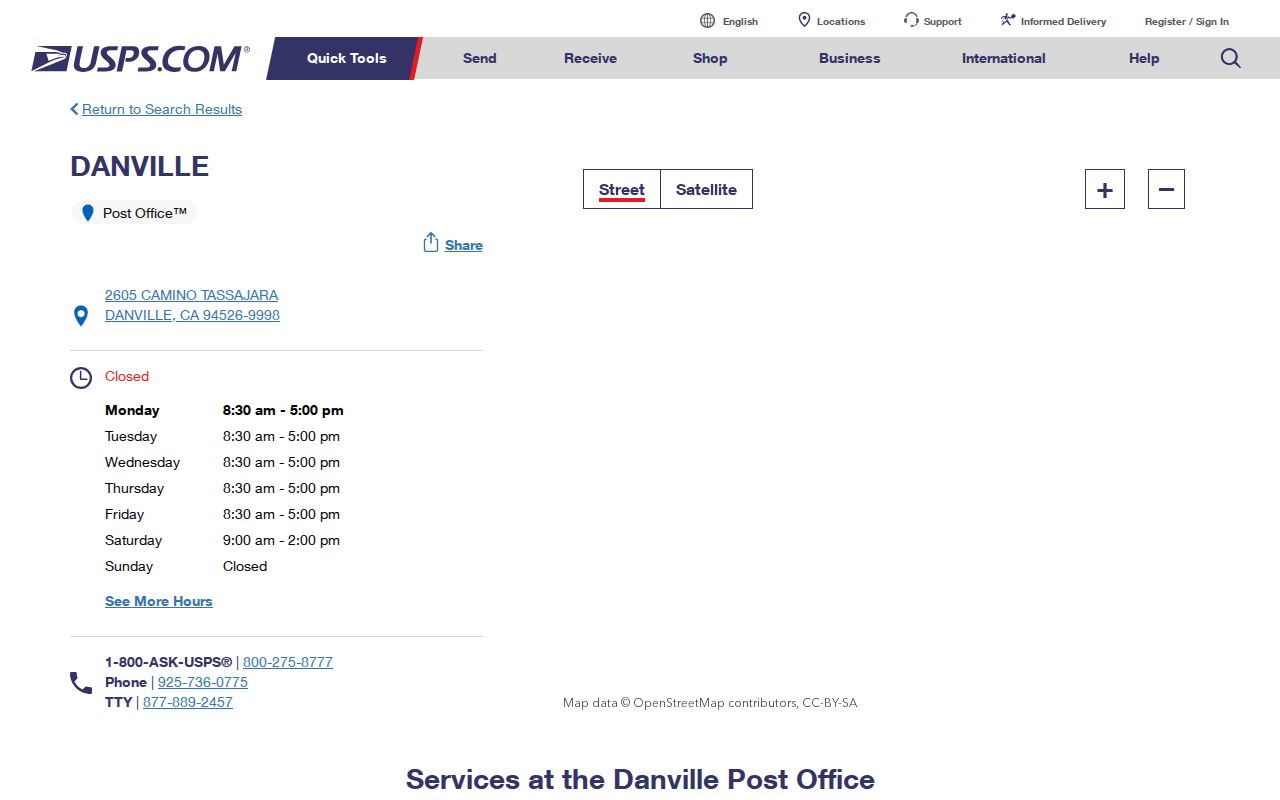 Danville ZIP code directory USPS Danville Post Office details